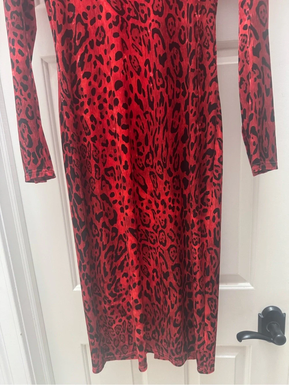 NTW L’AGENCE Liberty Midi Dress Cheetah Print - Picture 7 of 12